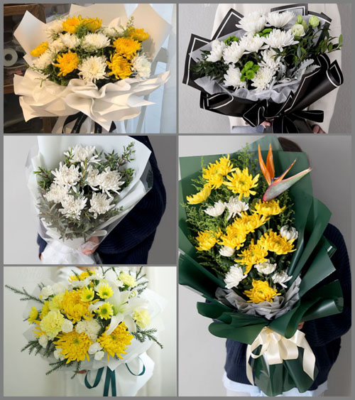浙江省台州玉环县坎门街道水龙村白事花束代送